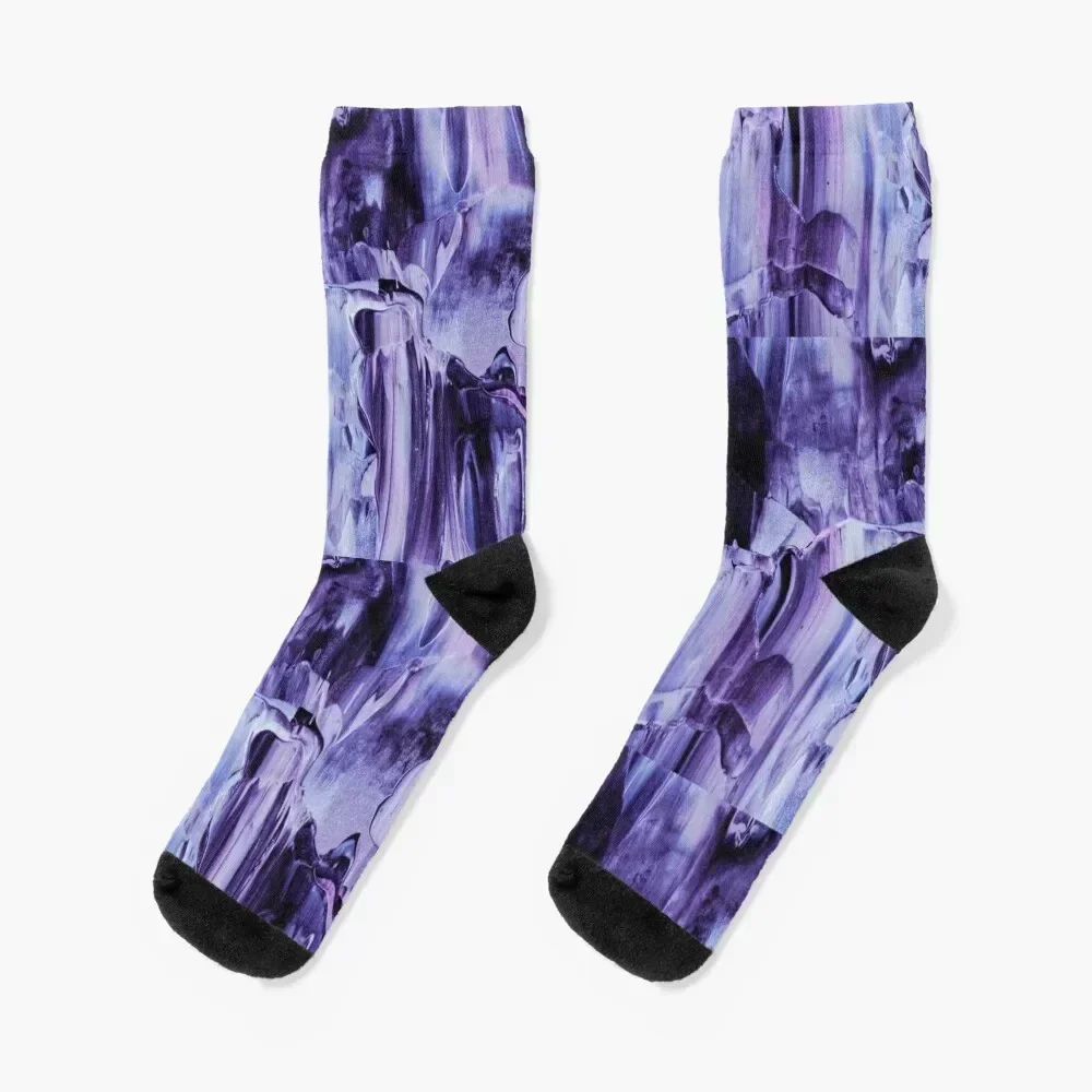 

Purple Flutter Arts Socks football warm winter sheer winter Men Socks Women's