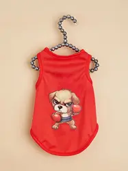 Pet clothes: dog and cat vest Light, breathable, comfortable, simple, generous, fresh and cute, suitable for all seasons