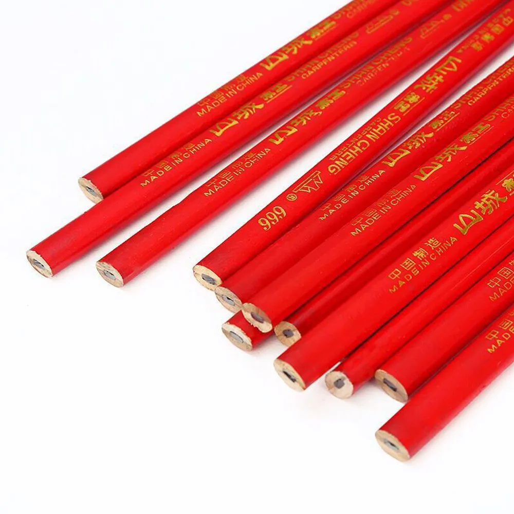 12 Count 175mm Carpenter Pencil for Marking Applications in Roof for truss Layout Floor Joist Positioning and Wall for stud