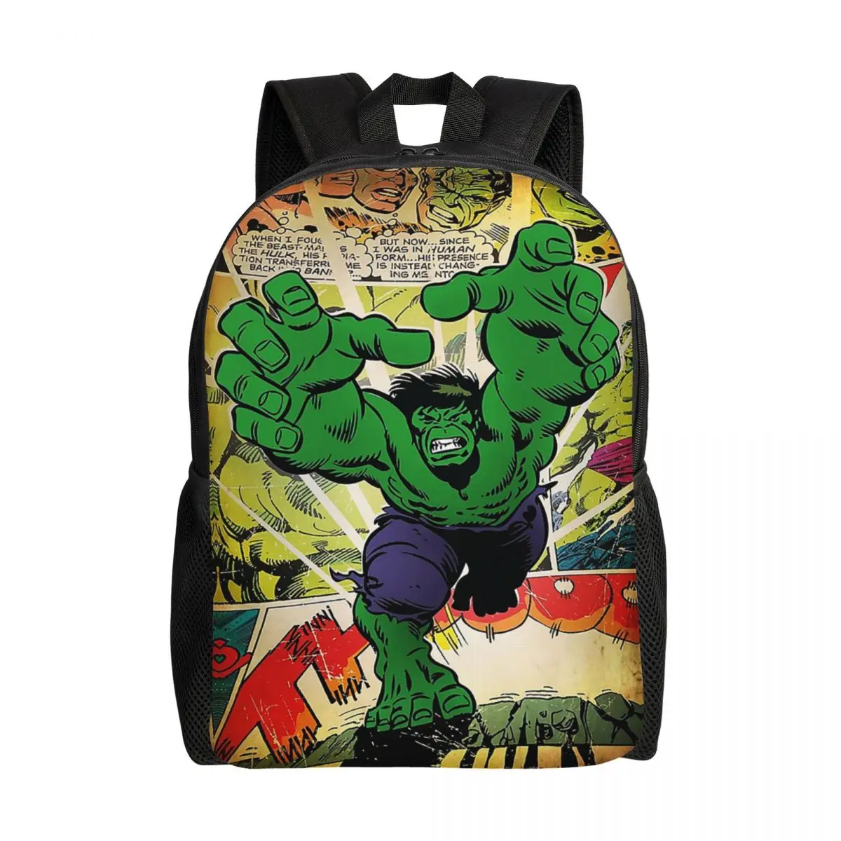 Custom Hulk Superhero Travel Backpack Women Men School Laptop Bookbag Comics College Student Daypack Bags