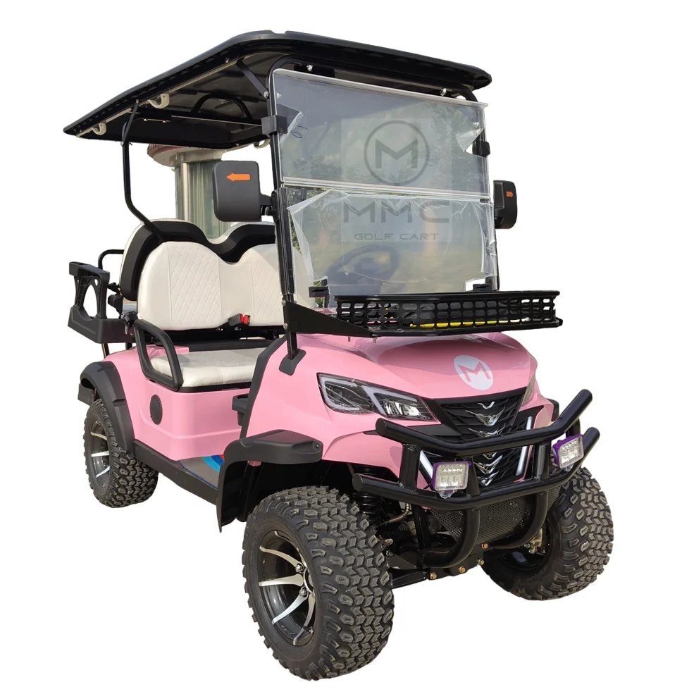 Solar Powered Lithium Battery 4/6 Seater 5000w AC motor Electric Golf Cart Utility Buggy Golf Cart