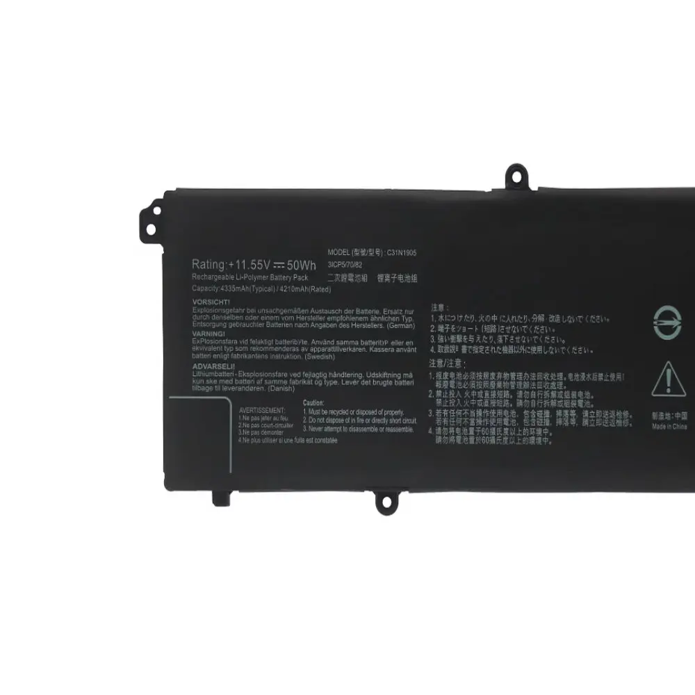 NEW 11.55V 50WH C31N1905 Laptop Battery For Asus K533F S433FL S521FA S533FL V533F For VivoBook S14 S433FA-AM035T