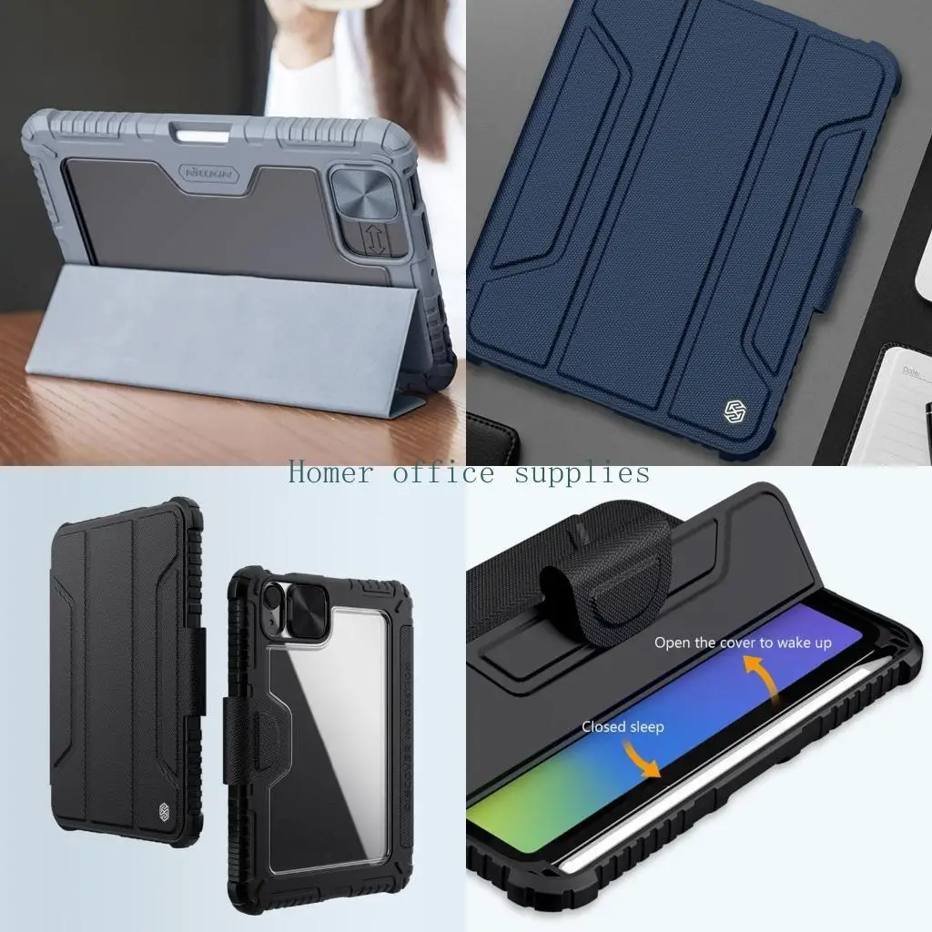 

K43B for Nillkin Tab Protective for Shell Suitable for Mini 6 2021 Hard Leather for Case Lens Sliding for Protecti