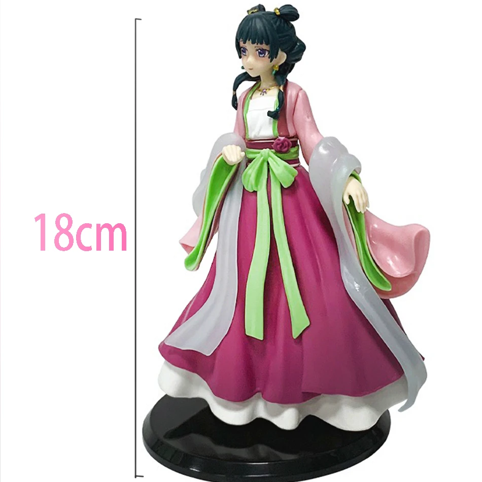 Anime maomao figura vestido vermelho maomao figuras de ação pvc bonito maomao modelo ornamentos de mesa coleção maomao estatueta brinquedo presentes