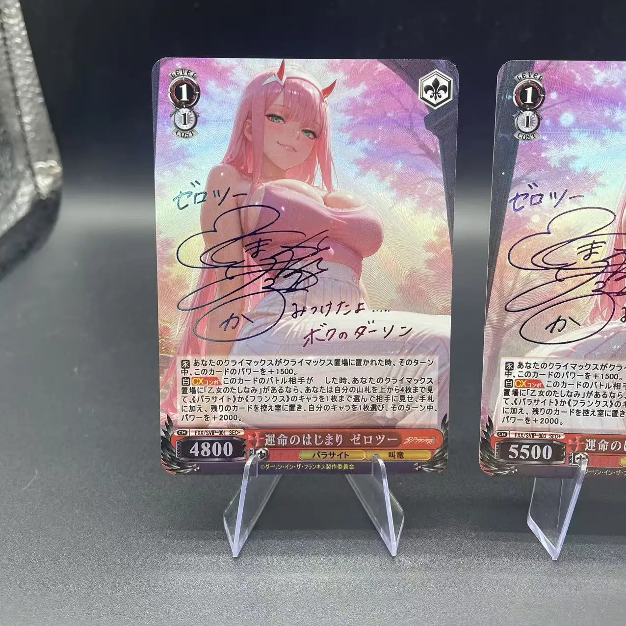 أنيمي Ws لتقوم بها بنفسك الكرتون حبيبي في فرانكس صفر اثنين من الانكسار اللون فلاش الذهب احباط توقيع جمع بطاقة اللعب اليابانية #3