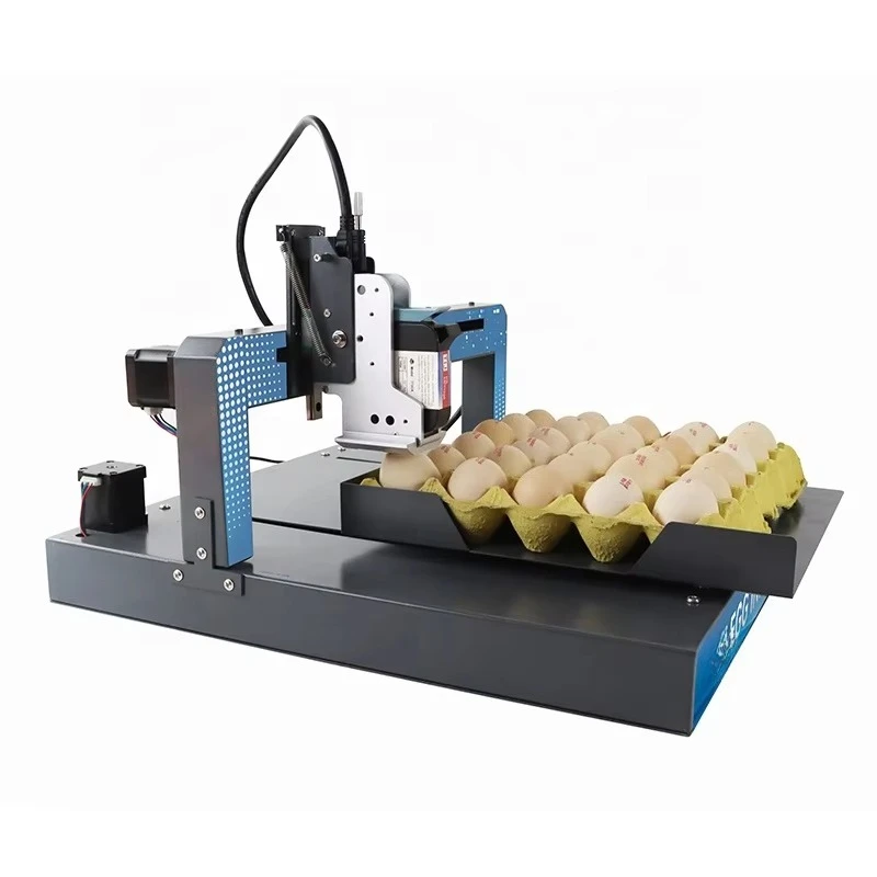 

Single Head Egg Coder High Definition Printing Whole Tray Printer Label Date Text Egg Coding Machine