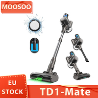 MOOSOO TD1-Mate Cordless Vacuum Cleaner, 33kPa Suction, LED Display, 45min Runtime, 420W Brushless Motor, Green Light