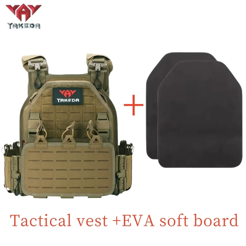 

YAKEDA Tactical Vest Outdoor Hunting Plate Carrier Protective Adjustable Vest Airsoft Carrier Combat Equipment 6094 vest