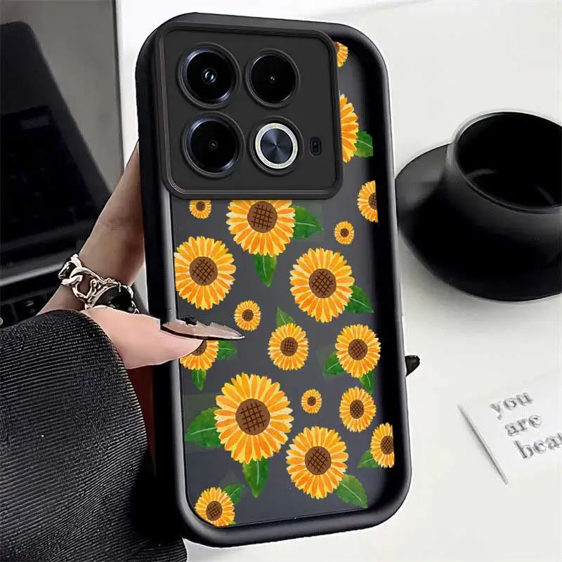 Note40 Sunflowers Sky Eye Ladder Phone Case For Infinix Note 40Pro 30 30Pro 30VIP 12 12Pro Smart 8 7 6 Zero 30  Cover