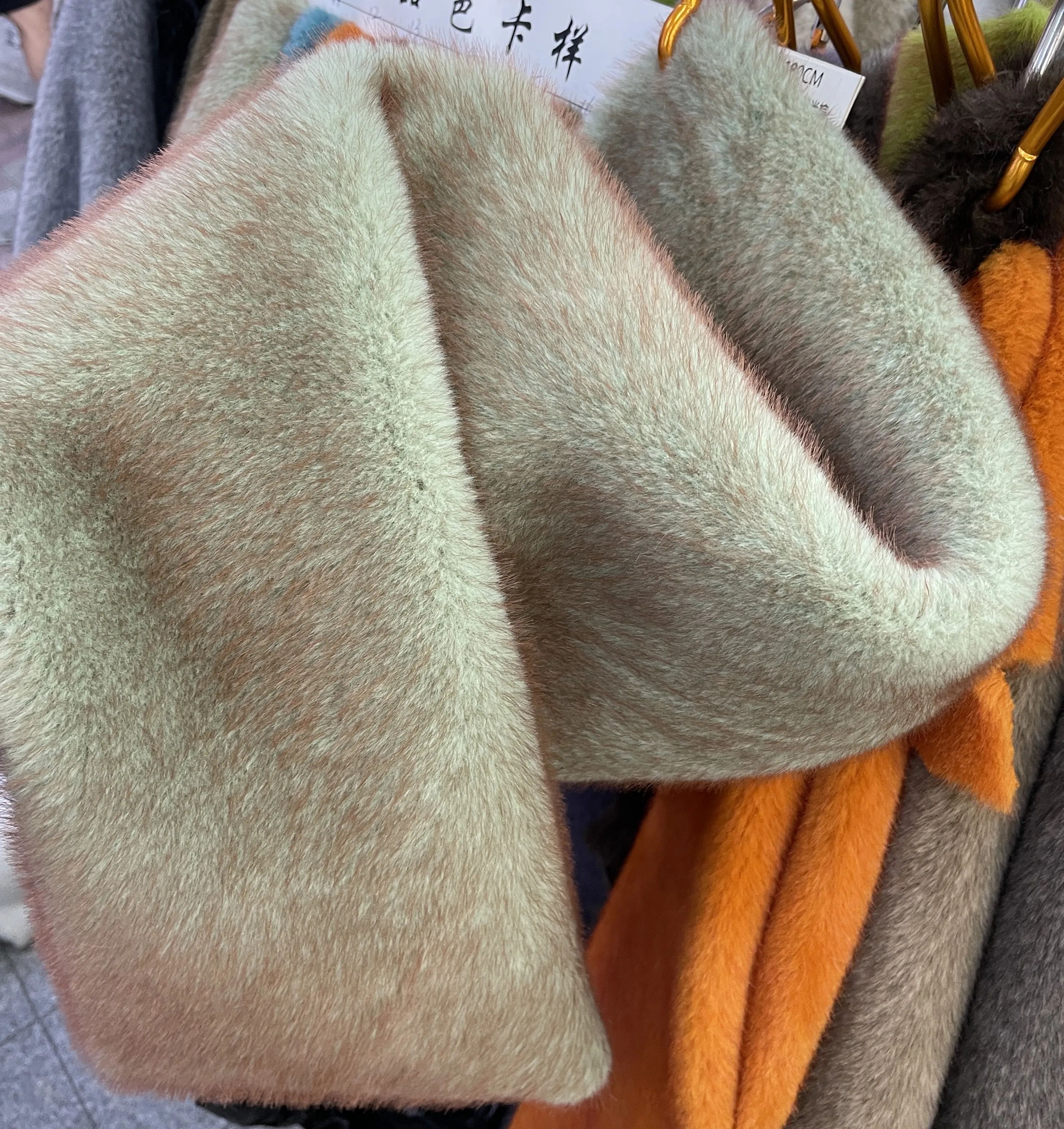 10mm Long Fur Imitation Mink Fabric for Thick Dense Soft Touch Cotton Doll Clothes Cloth Diy By The Meter Sewing Material image 3