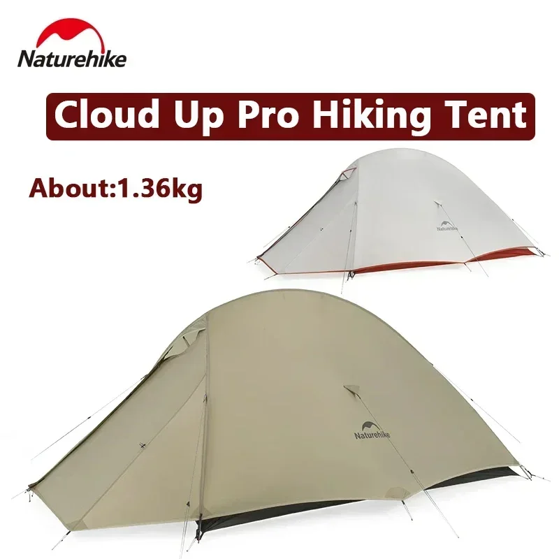 Naturehike Cloud Up Pro tienda ligera impermeable para 2 personas suministros para acampar al aire libre refugios senderismo mochilero tres