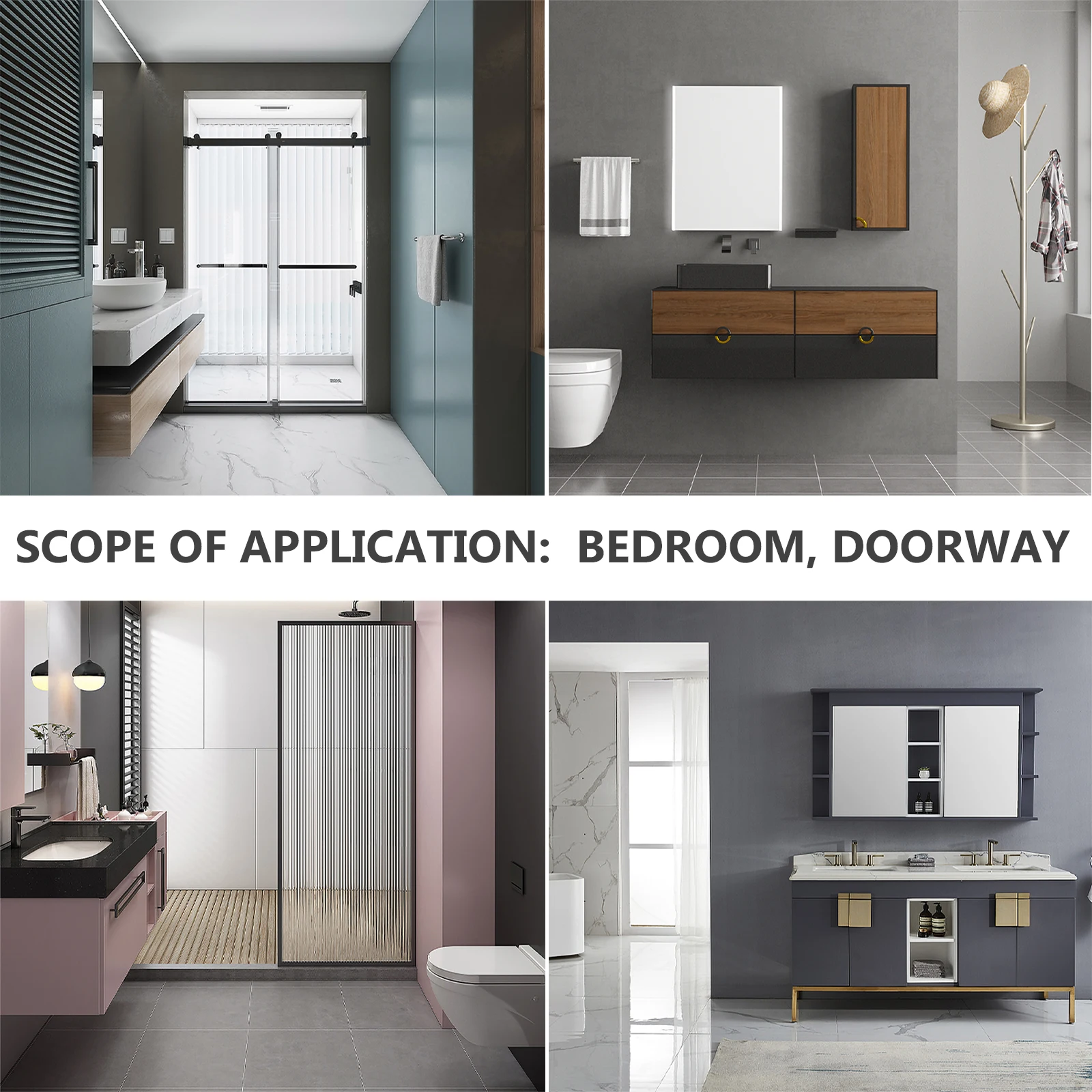 

8Pcs Anti-Slip Stickers Bathtub Non-Slip Decals for Bathroom Shower Stair Nosings Kitchen Pool Balcony Corridor Doorway