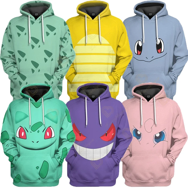 Nouveau dessin animé mignon Manga japonais Anime à capuche POKK enfants sweats enfants Pikachu vêtements hauts garçons filles bébé à capuche