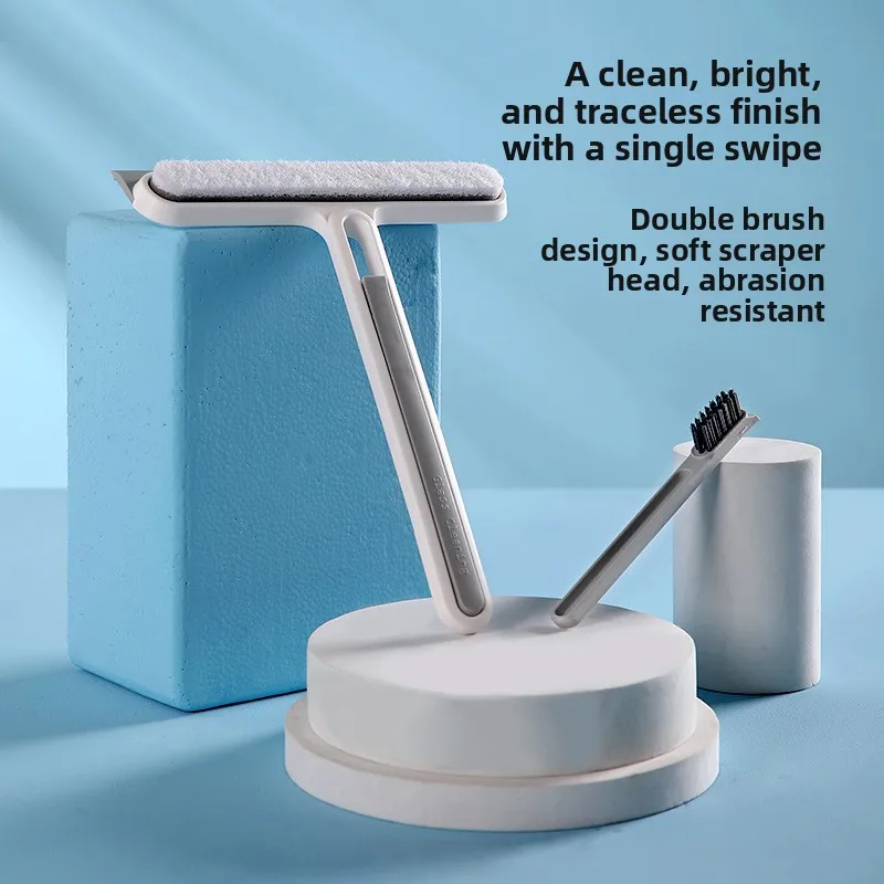 Household Multi-functional Screen WindowCleaning, Window Scraping Brush, Window Glass Wiper Four-in-one Artifact
