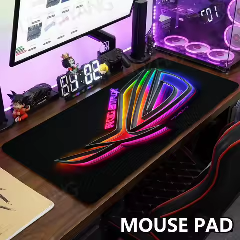 R-ROG New Mouse Pad Large Anti-Slip Rubber Gaming MousePad Durable Table Mat Edge Suitable for Office and Gamer Long Desk Mats