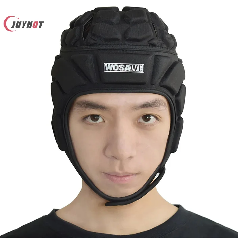 프로 헬멧 조정 가능한 EVA 충격 방지 골키퍼 헬멧 럭비 축구 축구 골키퍼 골키퍼 머리 보호대