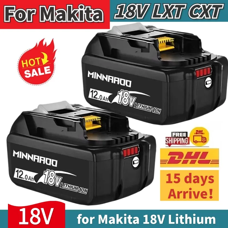 

Genuine for Makita 18V Battery 12Ah BL1850B Li-ion Replacement Battery BL1850 BL1860B BL1860 BL1840B BL1830B BL1830 LXT-400 RU