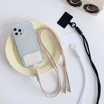 新しい調節可能な電話ストラップ、iPhone 15 クロスボディロープ、ショルダーストラップロープ、カラー安全カード落下防止ロープ