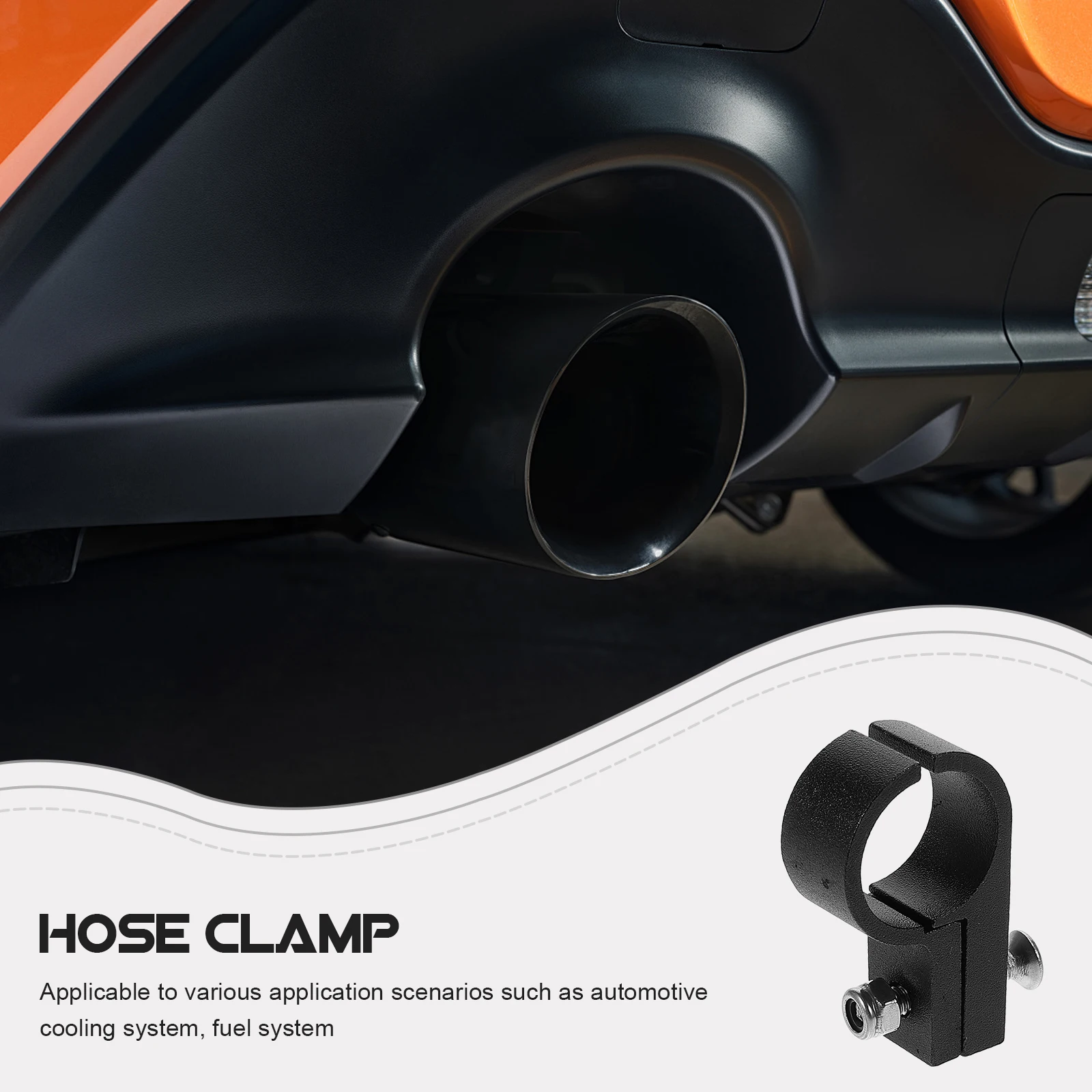 

Car Braided Hose Aluminum Alloy Clamp Small Band Fastener Weave Clips Fuel Line Stainless Steel Hose Clamps Automotive