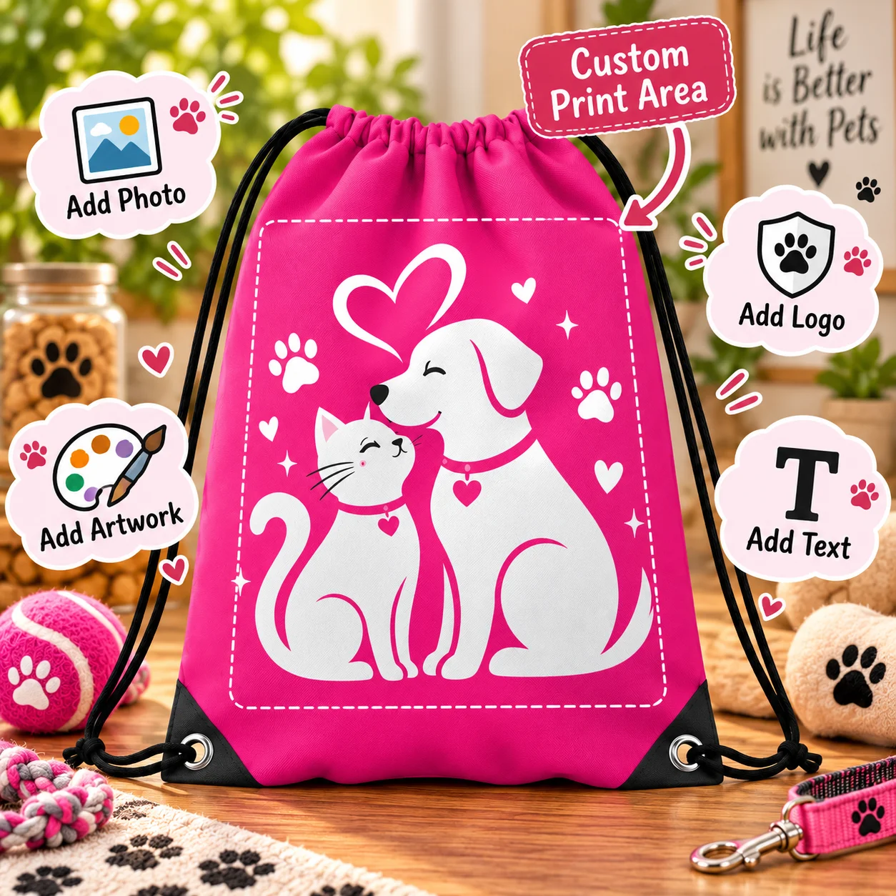 Custom Chunya Textile Drawstring Backpack Personalized Lightweight Gym Sack for Sport Travel Hiking School Outdoor