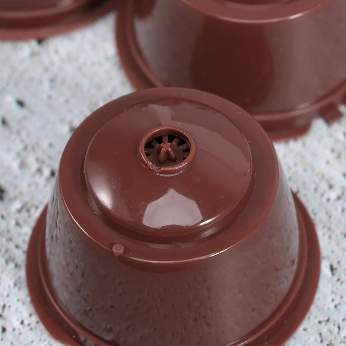 

10pcs Coffee Capsule Filter Set Reusable For Gusto Light Brown Includes Spoon Brush Compatible Coffee Strainer Cup