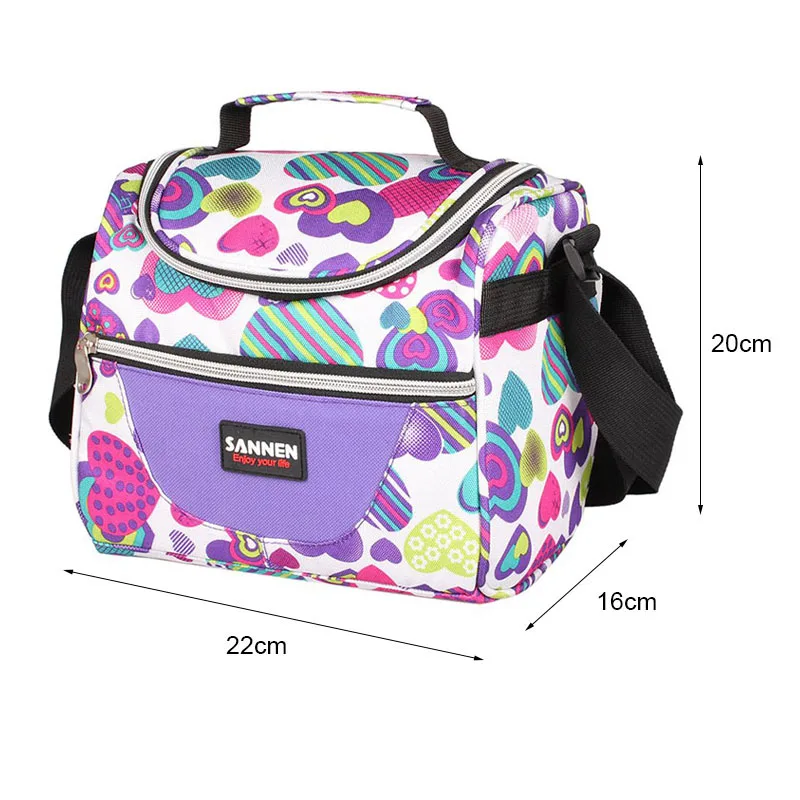 Hot Fashion 5L Thermo Lunch Bag Waterproof Cooler Bag Stylish Insulated Shoulder Lunch Box Thermal Lunch Bag for Kids Picnic Bag