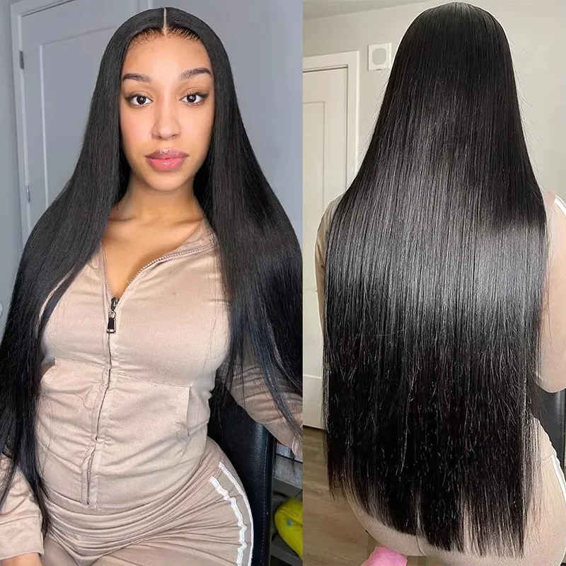 36 Inch Bone Straight 13X4 13x6 Lace Frontal Human Hair Wigs Brazilian 360 Full Transparent Lace Wig For Women 5X5 Glueless Wig