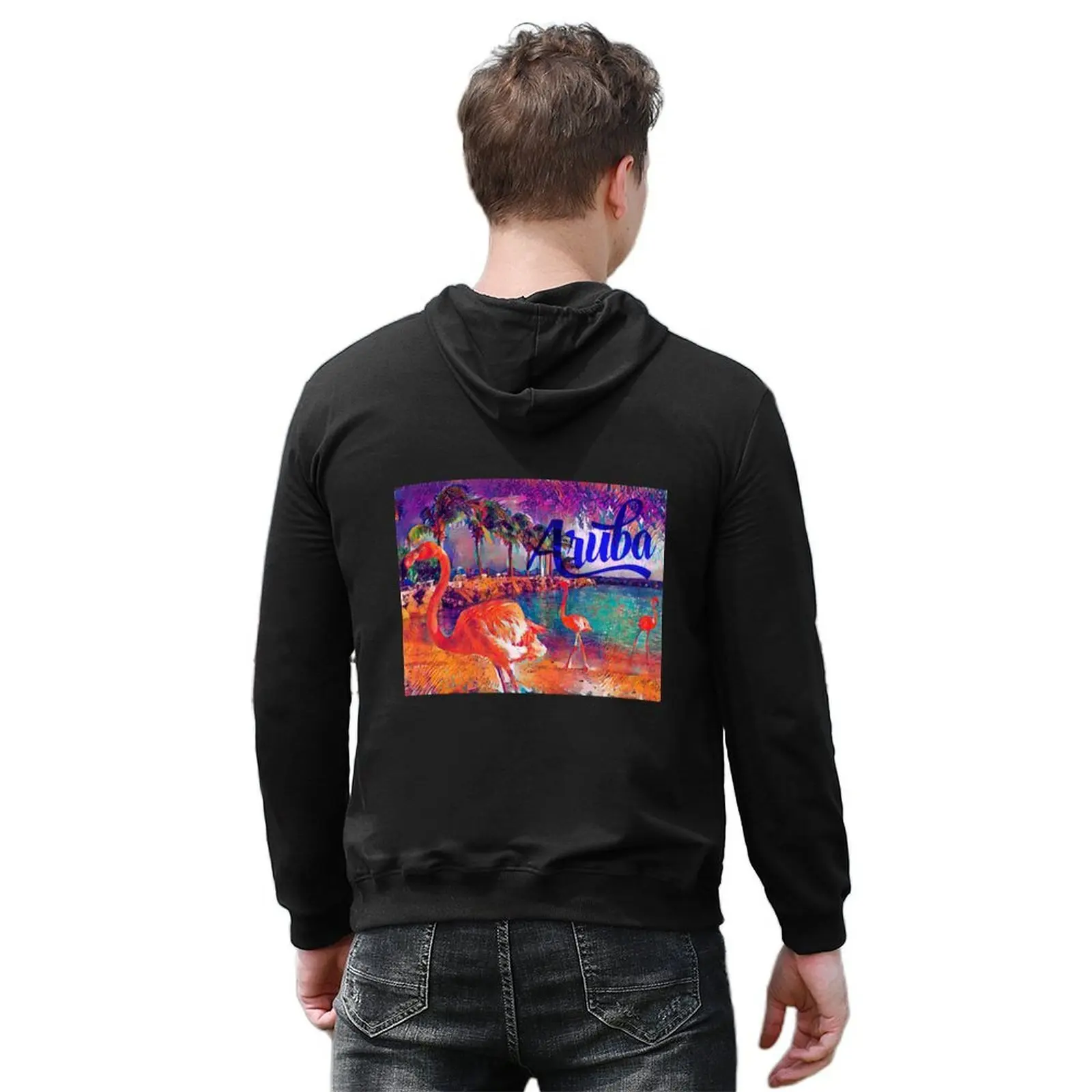 Aruba Beach Hoodie men's clothes autumn jacket men aesthetic clothing autumn anime hoodie