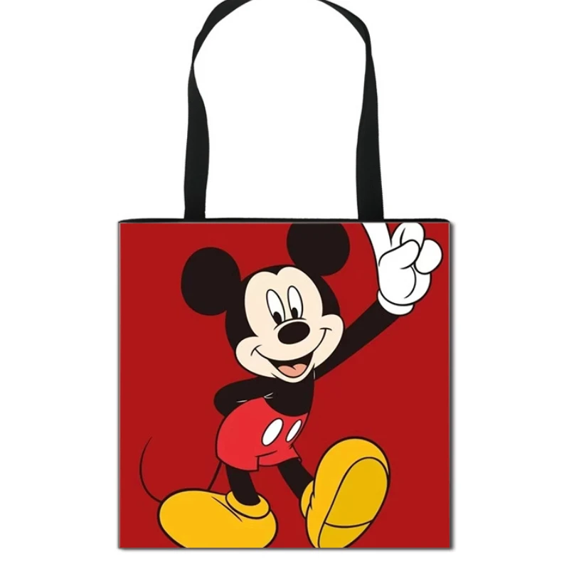 Вместительная сумка-тоут Disney с Микки и Минни Маус Дональд Даффи Дак, Повседневная Портативная сумка через плечо