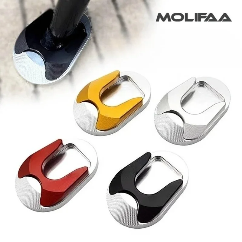 For Royal Alloy GP300 TG150 300 UK RA GP150 Enlarger Pad Motorcycle CNC Side Foot Support Kickstand Enlarge Plate Accessories