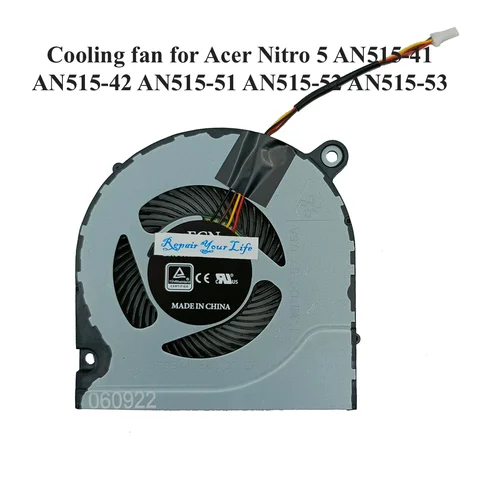 Computer Fans for Acer Nitro 5 AN515-41 AN515-42 AN515-51 AN515-52 AN515-53 Notebook PC CPU Cooling Fan Cooler DC28000JRF0 New