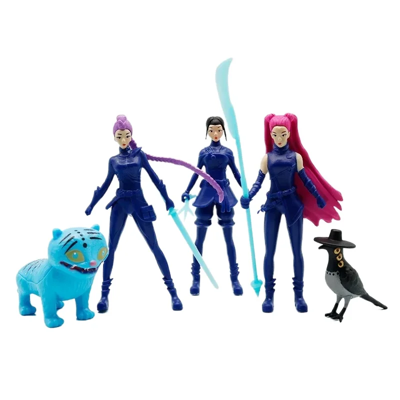 New Kpop Demon Hunters Anime Figure Toys Cute PVC Movable Joints Action Figure Model Dolls Kids Birthday Decoration Toy Gifts&