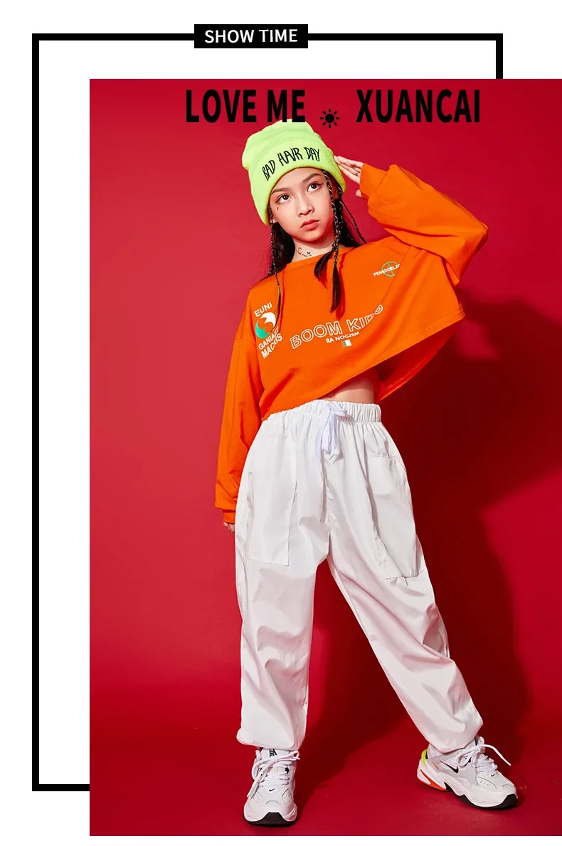 Jazz-Tanz- und Laufstegkostüme für Mädchen, Sportuniformen für Schüler, Hip-Hop- und Streetdance-Kostüme für Kinder – Detail 9