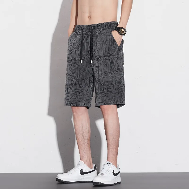 

Jorts Breathable Men s Casual Shorts Relaxed Fit Elastic Waist Drawstring Lightweight Trendy Short Pants For Man