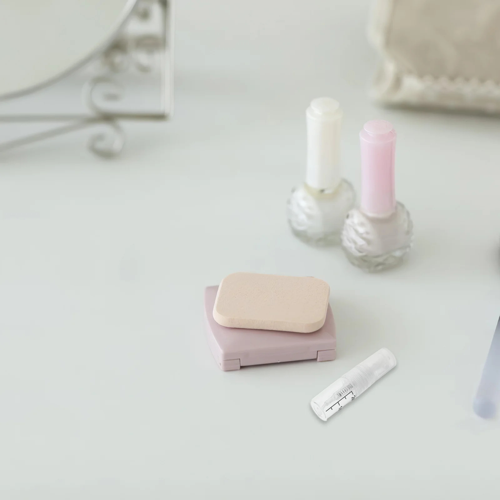 5 قطع من زجاجات الرش المحمولة المصنوعة من الزجاج الشفاف، رذاذ عطر صغير قابل لإعادة الملء، حاوية زيت عطري للسفر