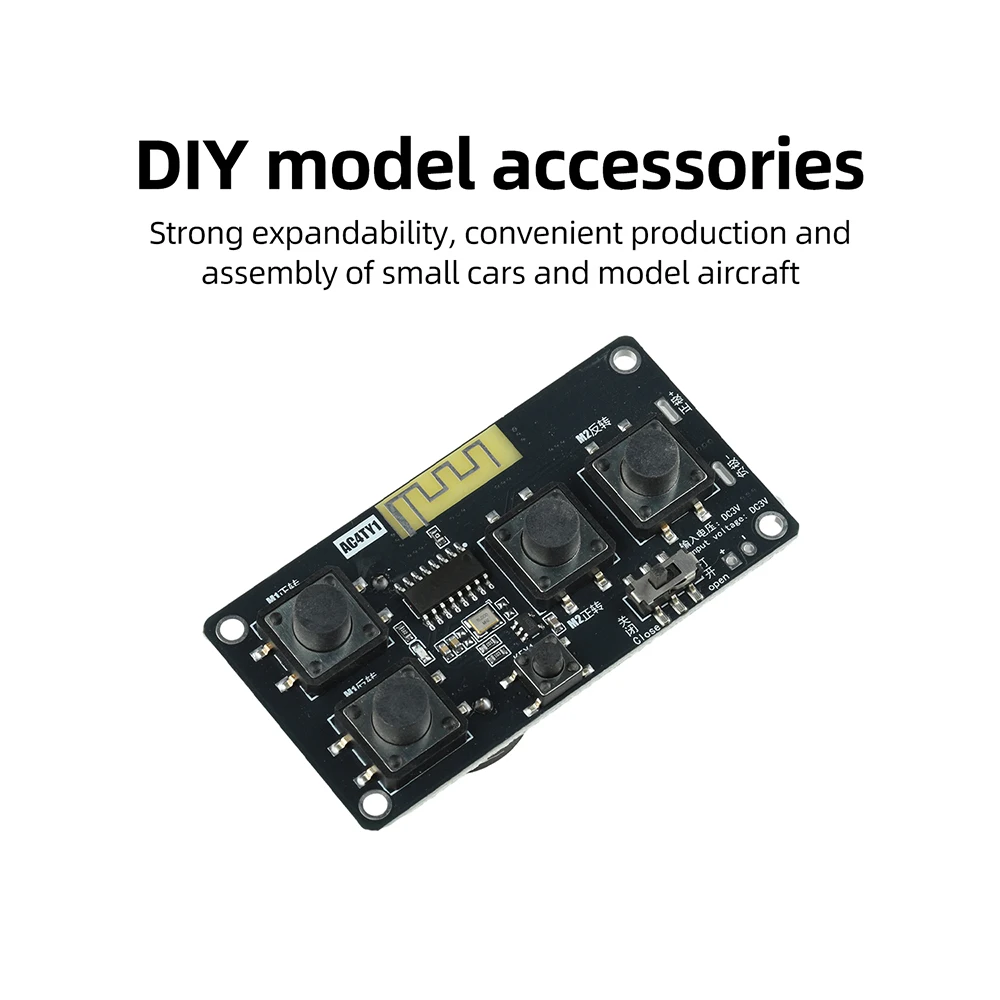 2,4G 4-Kanal DIY Montage Drahtloses Auto-Modul Fernbedienung für Bürstenlose ESC-Zubehörteile – Detail 10