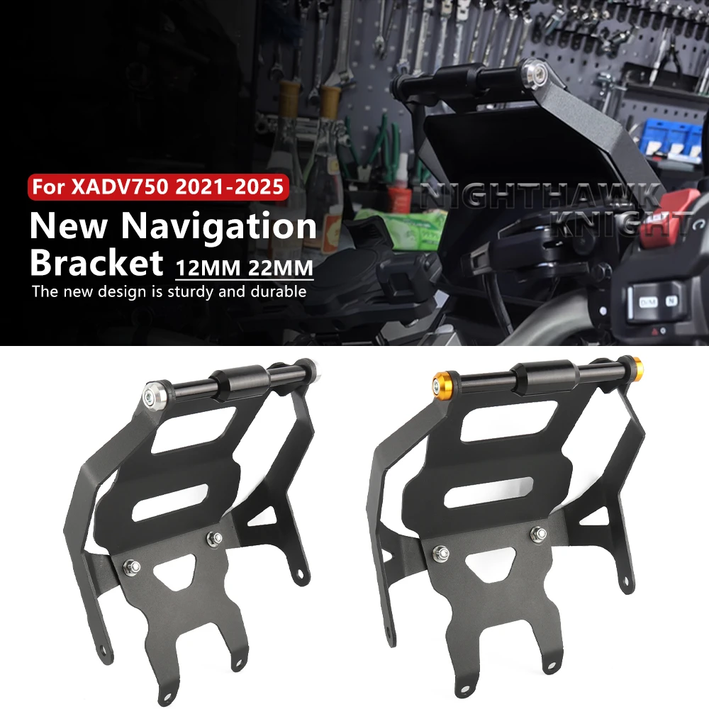 New Motorcycle Navigation Bracket For Honda XADV750 X-ADV 750 2021-2024 2025 Phone Holder Stand GPS Navigation Extension Bracket