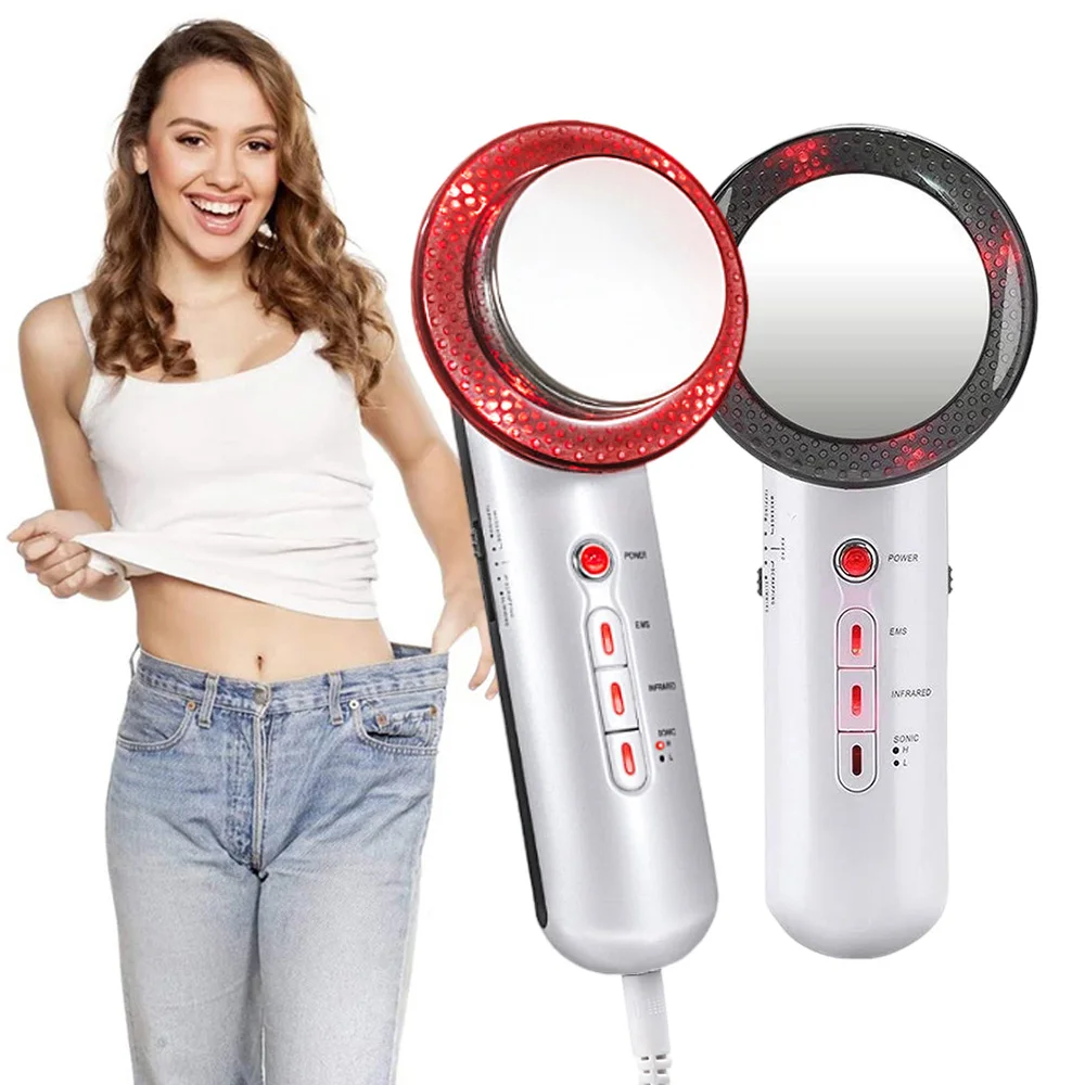 

3 in 1 Ultrasonic Cavitation Rf Slimming Machine Anti -cellulite Massager Fat Burning Belly Weightloss Waist Trainer Body Shaper