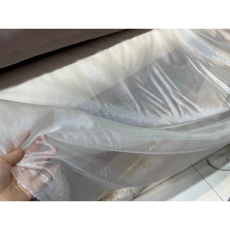 White water gloss yarn, light transparent flowing yarn, transparent yarn, wedding arrangement scene design creative theme