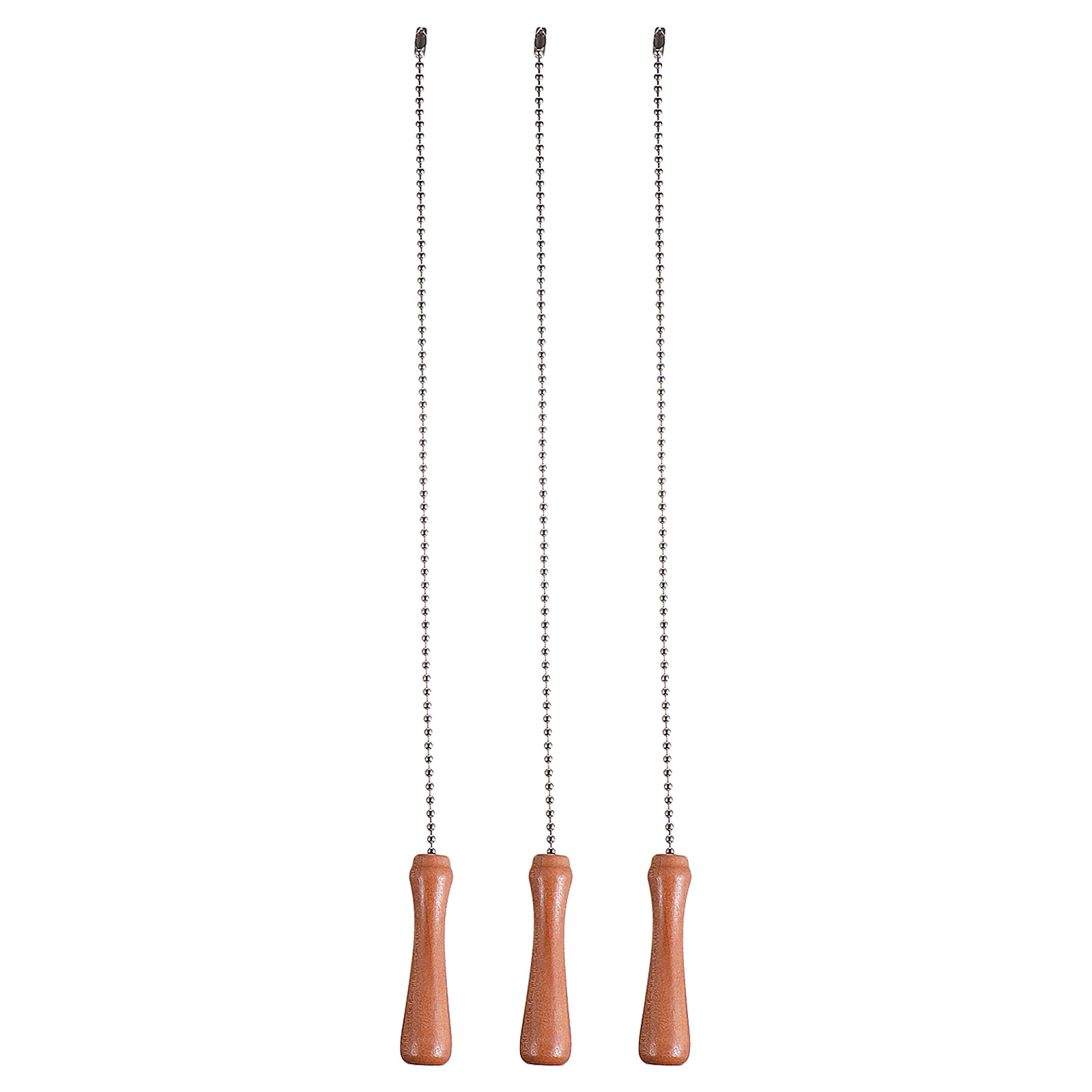 

3Pcs Wooden Stick Fan Pull Chains Durable Ceiling Fan Pulling Chains Light Lamp Chandelier Pendant Set Chandelier Pendants