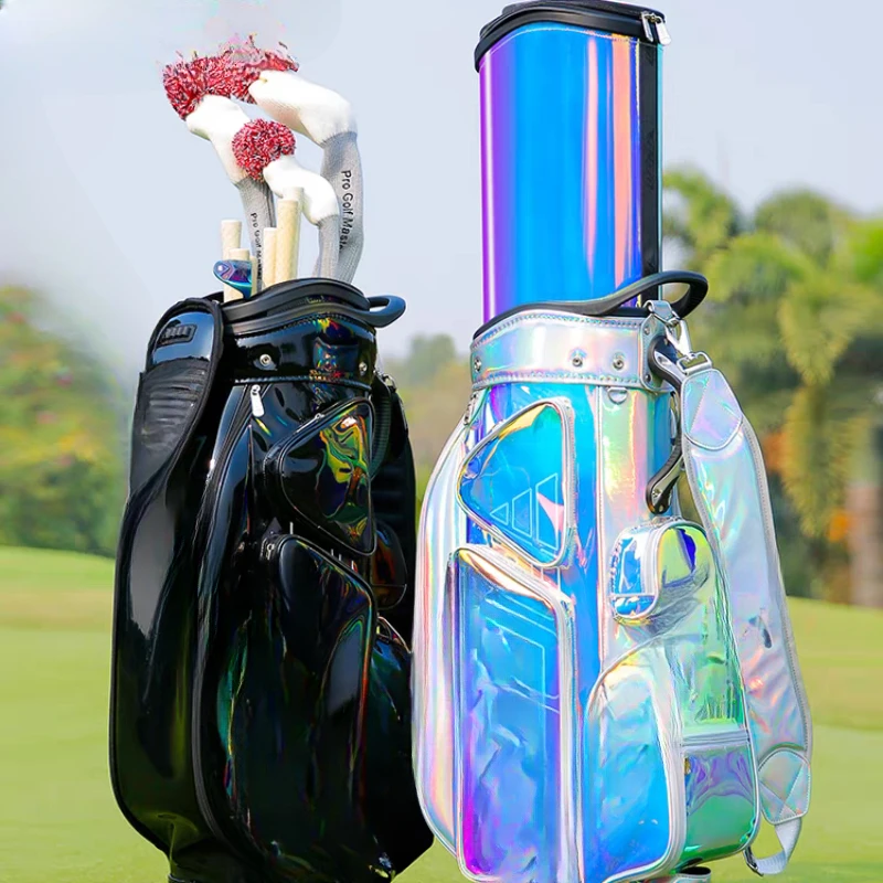 Golf bag women's colorful telescopic club bag waterproof four-wheel flat push hard shell air consignment bag