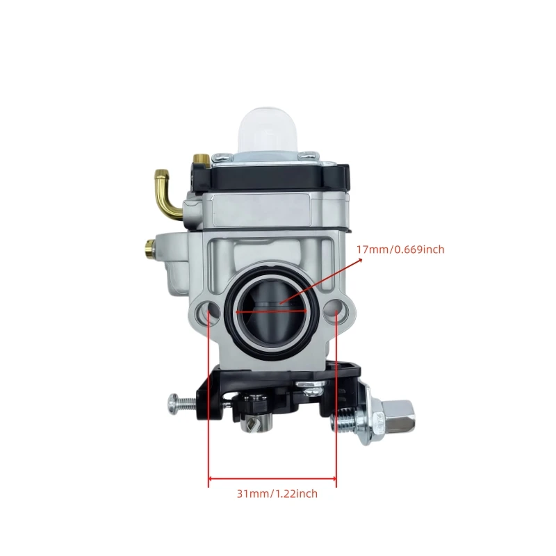 Carburetor for BC430, BC520, CG430, and CG520 43cc 52cc Models Complete Lawn Mower Engine Kit