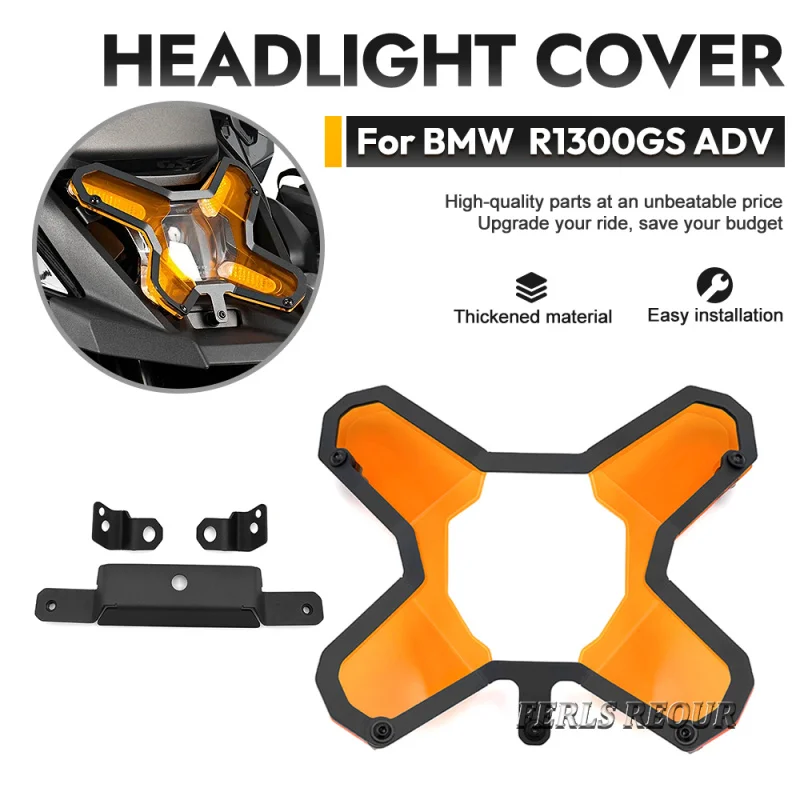 Premium Durable Scratch-Resistant Front Headlight Grill Shield for BMW R1300GS ADV Motorcycle Accessory Fits 2023-2025 Models