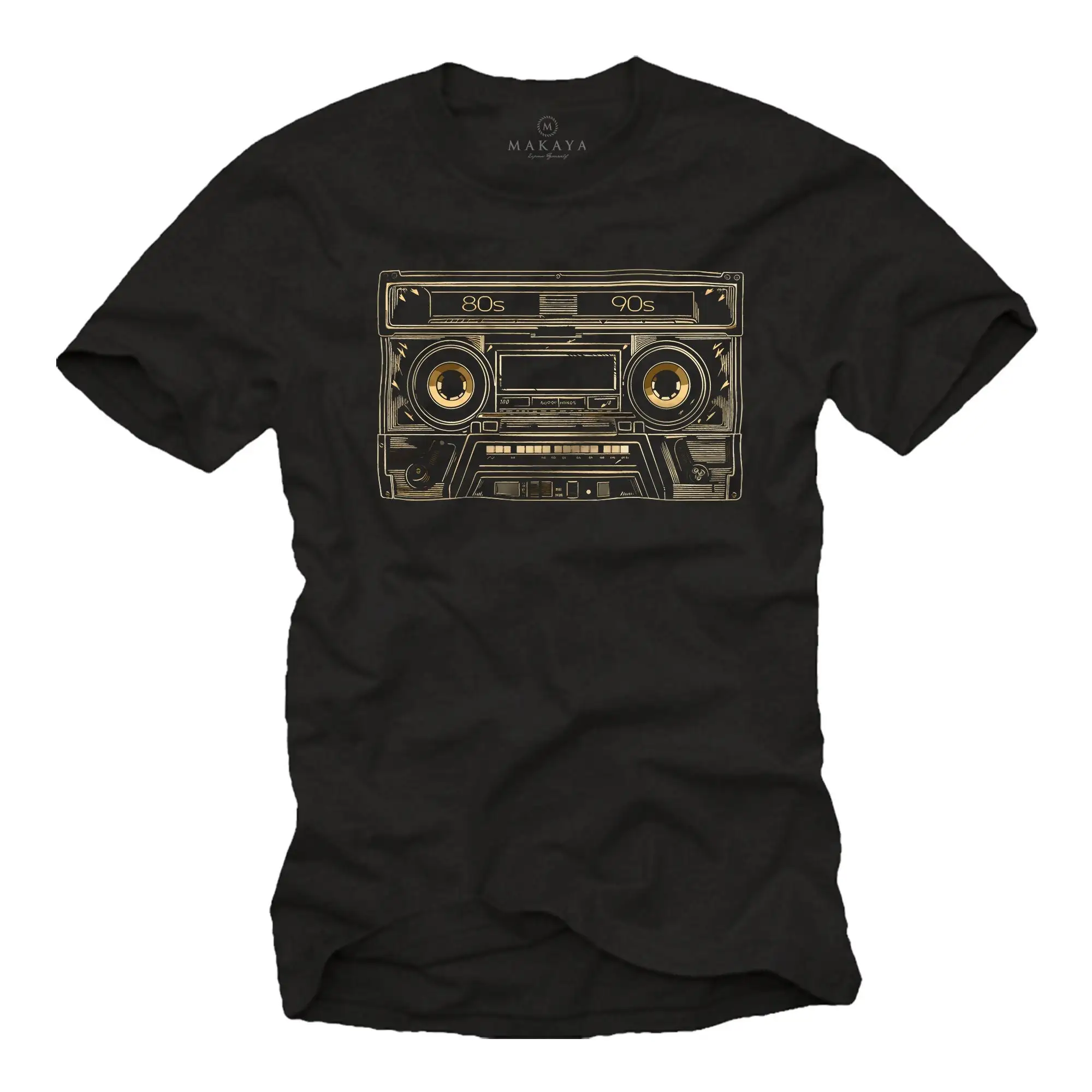 Men'S T Shirt 80S 90S Hip Hop Mixtape Vintage Moitv Tape Cassette Oldschool Music S For Men Musician