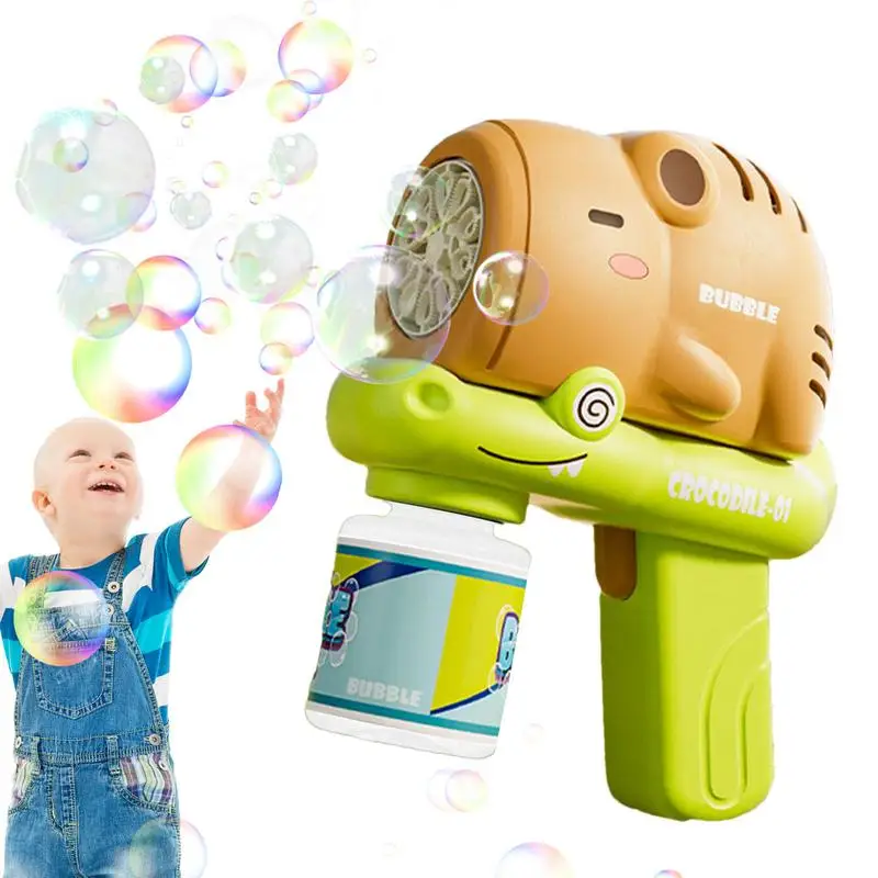 Máquina automática de burbujas para niños, equipo de juego para exteriores, 10 agujeros, 10000 burbujas