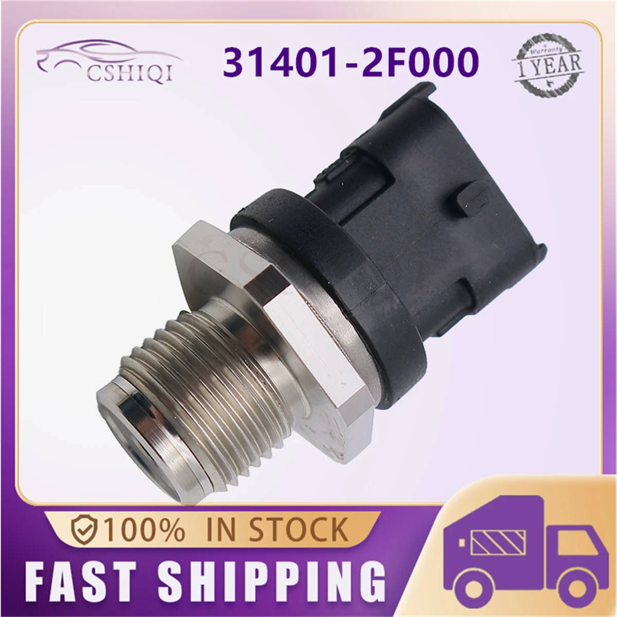 

31401-2F000 Fuel Rail Pressure Sensor 0281006035 For HYUNDAI SANTA FE III KIA SEDONA III SORENTO II SPORTAGE 2.0 2.2 CRDi Diesel