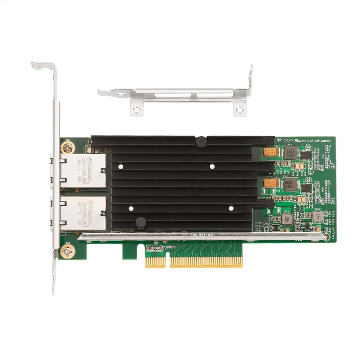 [VALUE PACK]X540-T2 10GbE Dual Port PCIe X8 Server Network Card 4 RJ45 10G NIC 10 Gigabit Ethernet Adapter Card for PC Laptop