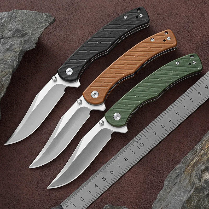 

Wilderness Portable Folding Camping Outdoor Pocket Knife Antiskid Handle Hunting Survival Tactical Utility Fruit Knives EDC Tool