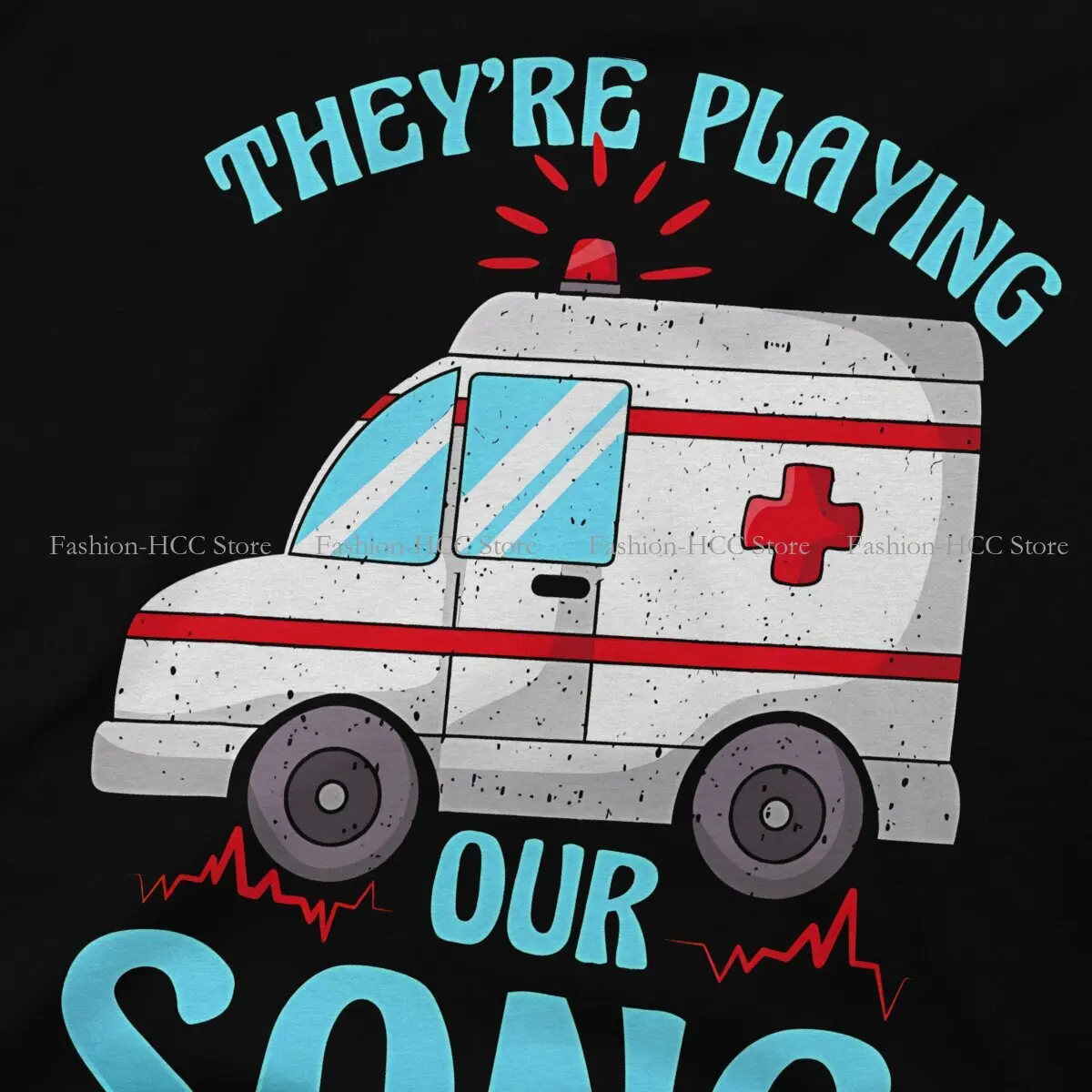 Ambulance Ambulances TShirt for Men Song Funny EMS EMT Paramedic AMR Basic Leisure Sweatshirts T Shirt High Quality Trendy