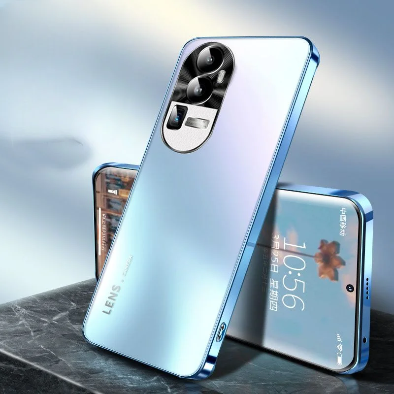 Case for OPPO Reno 10 Pro Plus Electroplated Frosted Glass Ultra-thin Anti-fall Protective Cover for Reno10pro+ Reno10 Shell